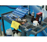 Laser 8089 Workshop Utility Cart, Twin Level