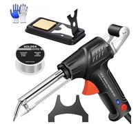 Laser Welder, Hand Held Laser Welding Machine, Internally Heated Industrial 3-in-1 Welders, Multifunctional Handheld Light Weight Welder Machine for Metal, Soldering Gun Set Automatic Feed (Black)