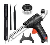 Laser Welding Machine, Handheld Laser Welder Gun, Internally Heated Industrial Laser Welding Tools, Multi-Function Soldering Iron Soldering Gun Set with Solder Wire(Black-b)
