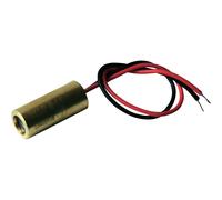 LASERFUCHS Dot laser, red, 650 nm, 0.4 mW, 3 V DC, Ø9x20 mm, Laser Class 1, Focus collimated, Cable length 100 mm - 70108507