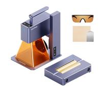 LaserPecker 2 Laser Engraver Portable & Beginner-Friendly with Roller | Works with wood, leather, cork, rubber, paper, glass, acrylic, anodised aluminium, coated aluminium, stainless steel and more