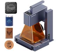 LaserPecker 2 Laser Engraver, Portable Laser Engraving Machine, 5W 450nm Blue diode Laser for 100+ Materials Wood Leather Acrylic etc (Pro Bundle with Versatile Electric Roller and Goggles)