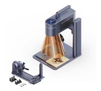 LaserPecker 4 Laser Engraver with Rotating ExtensionDual Light Source 450nm Semiconductor Blue Light + 1064nm Infrared Light, 4000mm/s, Resolution 8K, Laser Engraving Machine for Any Material