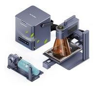 LaserPecker 4 Ultra Laser Engraver Dual Light Source 450nm Semiconductor Blue Light + 1064nm Infrared Light, 4000mm/s, with Sliding Platform, Rotating Extension Rod and Air Purifier