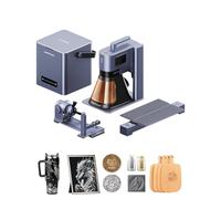 LaserPecker LP5 20W Fiber & Diode Dual Laser Engraver with Rotary Extension, Sliding Extension and Air Purifier, 3D Embossing Laser Engraving Cutting Machine for Business Batch Processing
