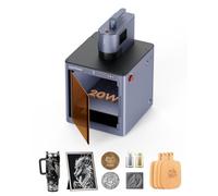 LaserPecker LP5 20W Fiber + Diode Laser Engraver and Cutter Machine with Laser Enclosure, 100000mm/s 0.0027mm Precision for Wood Metal Acrylic