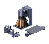 LaserPecker LP5 (Deluxe) 20W Fiber&Diode Dual Laser Engraver Cutter, 10000mm/s Ultra Fast 8K Laser Engraving Machine Batch Processing 3D Embossing for Almost All Materials- with Rotary&Slide Extension