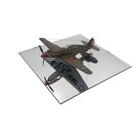 LASERPLAST Square model base in mirrored methacrylate 25 x 25 cm - Hobbies pedestal stand, Wargames - Stand trade showcase (Size 25 x 25 cm., 1 unit)