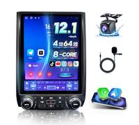 LASERTAIL Car Radio for Ford F150 2015-2017 Upgrade 12.1 Inch Car Stereo 8 Core T-Style Touch Screen Head Unit Wireless Carplay Andriod Auto