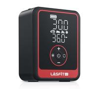 LASFIT AIR CR1 Tire Inflator Portable Air Compressor, 2in1 150PSI Cordless 12V DC Electric Auto Pump w/Digital Pressure Gauge, 3X Fast Inflation, 7800mAH Battery, LED Light for Car Bike Motorcycle