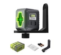 LASGOO Mini Self-Leveling Green Laser Level, Cross Line Laser Ideal for Picture Hanging and Construction, Includes Magnetic Rotating Stand and Batteries, Compact and Portable
