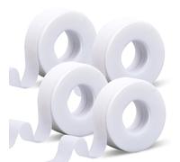 Lash 4 Rolls Tape for Lash Extensions - Micropore Silicone Sensitive Breathable Waterproof Gel Tape White*4 (0.49inch x 15.7 Yards)