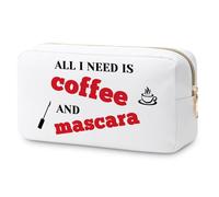 Lash Artist Gift Makeup Bag Eyelashes Gift Coffee Lover Gifts Christmas Thank You Gift for Makeup Lover Friend Sister Coworker Lashes Girl Gift Cosmetic Bag Birthday Thanksgiving Gifts Travel Pouch