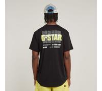Lash Back Graphic T-Shirt - Black - Men XS