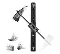 Lash Bond And Seal,Cluster Eyelashes Glue Super Strong Hold Cluster Lash Adhesive Mascara Eyela-sh Extension Glue Bond And Seal L-ash G-lues 2 In 1 L-ashes G-lues,Waterproof Eyelash G-lue