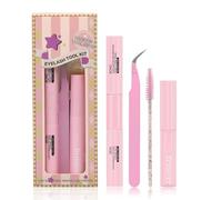 Lash Bond and Seal Kit - 2 in 1 Eyelash Glue Bond and Seal with Remover, Lash Brush, Tweezers, Strong Hold Cluster Lashes Glue - Easy to Use Tools for Cluster Lashes