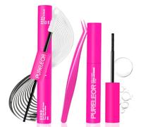 Lash Bond and Seal Kit 3 Pcs DIY Lash Extensions with Waterproof Lashes Cluster Glue 72h Hold Seal Lash Remover Tweezers for Eyelash Extensions Beginners