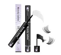 Lash Bond and Seal Lightweight Eyelash Glue Strong Hold 72Hours Cluster Lash Glue DIY Waterproof Lash Primer(6ml+6ml, Lash Bond&Seal)