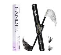 Lash Bond & Seal, Eyelash Glue for Individual & Cluster DIY Eyelash Extensions, Strong Hold Waterproof, Latex-Free, Long Lasting for Sensitive Eyes - 4ML + 4ML