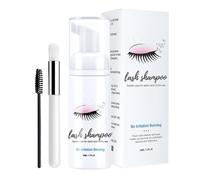 Lash Cleanser For Extensions,Eyelid Foaming Cleanser - Eyelash Foam For Extensions And Natural Lashes, Paraben Sulfate Free, Salon And Home Use