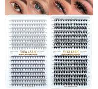 Lash Clusters 4 Style Wispy Lashes Clusters 640PCS Eyelash Clusters Pestañas Postizas Naturales Cluster Eyelash Extensions Soft Cluster Lashes False Eyelashes(10D+20D+30D+40D,10-16mm Lash Only)