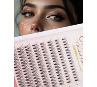 Lash Clusters Cat Eye Extension Mink Individual Cluster Lash Fluffy DIY Pre-styled Cateye 8 Pair#24