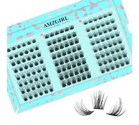 Lash Clusters Diy Eyelash Extensions Individual Lashes Cluster Wispy D Curl Eyelashes Extension Clusters Volume Natural 144pcs False Lashes(ASA D)