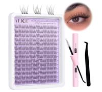 Lash Clusters DIY Lash Extensions Cluster Eyelash Extensions Individual Short 9-11MM Eyelash Clusters Self Application at Home by