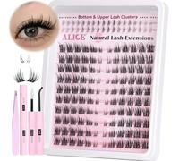 Lash Clusters DIY Lash Extensions Cluster Eyelash Extensions Individual Short 9-11MM Eyelash Clusters Self Application at Home by