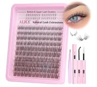 Lash Clusters DIY Lash Extensions Cluster Eyelash Extensions Individual Short 9-11MM Eyelash Clusters Self Application at Home by