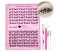 Lash Clusters DIY Lash Extensions Cluster Eyelash Extensions Individual Short 9-11MM Eyelash Clusters Self Application at Home by