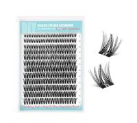 Lash Clusters Flora DIY Lash Extension 8-18mm Wispy Eyelash Clusters D Curl Individual Eye Lashes Volume False Eyelashes Natural Look Cluster Eyelash Extensions for Beginners by WiWiLINK