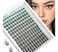 Lash Clusters Natural Look Wispy Manga C Curvature Lash Extensions Fairy Eyelash Clusters 8-16MM 156pcs Eye Lashes Extension, Yasnai Individual Eyelash Clusters DIY at Home