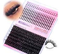 Lash Clusters Spikes 100D Volume Cluster Eyelash Extensions Wispy Individual Lashes Cluster Thick Lash Extensions with Bottom Eyelash Clusters 5-18m 276pcs by zenotti