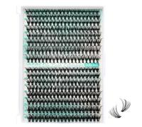 Lash Clusters Wispy 320PCS Eyelash Extension 30D 40D Cluster Lashes Individual Lashes DIY Lash Extension Natural Look Cluster Eyelash Extensions Soft False Eyelashes at Home for Beginners(D-Mix9-16mm)