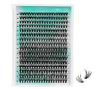 Lash Clusters Wispy 320PCS Eyelash Extension 40D Cluster Lashes Individual Lashes DIY Lash Extension Natural Look Cluster Eyelash Extensions Soft False Eyelashes at Home for Beginners(D-Mix9-16mm)