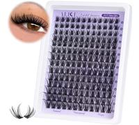 Lash Clusters Wispy Eyelash Extensions 168pcs Fluffy Individual Lashes 10-18mm Waterproof Natural DIY Lash Extensions Cluster Eyelash Extensions by ALICE