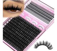 Lash Clusters with Spikes Eyelash Clusters Eyelash Extensions Wispy Volume Individual Lashes Extensions Thick DIY Cluster Lashes at Home (290Pcs, 12mm-19mm)