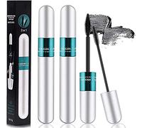 Lash Cosmetics Vibely Mascara,4D Silk Fiber Eyelash Mascara, Extra Long Thick & Voluminous Lash Mascara,2 in 1 Thrive Mascara for Natural Lengthening and Thickening Effect (2pcs)