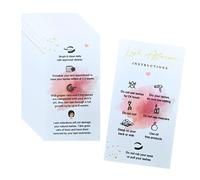 Lash Extension Aftercare Instructions Cards 100 Pack Eyelash After Care Card for Business Client Double Sided Size 3.5 x 2 inches Pink & Black (Pink& White/3.5 * 2 in/ 100pcs)