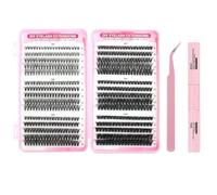 Lash Extension Book Set Mixed 6 Styles Cluster Individual Lashes With 6 Thickness 5 Lengths 30D 40D 50D 60D 80D 100D Create Various Eyelash Looks DIY Eyelash Extension Natural Dramatic Fluffy Curl