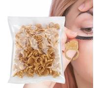 Lash Extension Glue Rings - Pp Eyelash Extensions Supplies 100pcs Lash Gluee Holder Rings | Adjustable Lassh Glue Ring Glues Holder Cups for Nail Enhancement