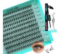 Lash Extension Kit 200PCS Lash Clusters 30D Curl 9-16mm Mix Eyelash Extension Kit with Waterproof Bond and Remover,Individual Lashes with Tweezers for Beginners at Home