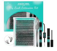Lash Extension Kit 320Pcs,DIY Individual Lashes Clusters Kit,Lash Bond And Seal,Lash Remover For Eyelashes Extensions,Lash Applicator Tool For False Eyelash Cluster Kit At Home(40D,D-Mix9-16mm Kit)
