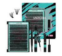 Lash Extension Kit 320Pcs,DIY Individual Lashes Clusters Kit,Lash Bond And Seal,Lash Remover For Eyelashes Extensions,Lash Applicator Tool For False Eyelash Cluster Kit At Home(70D,D-Mix10-16mmKit)