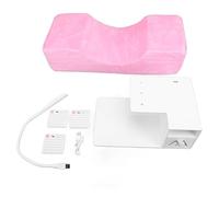 Lash Extension Pillow with Shelf Organizer Stand 3 Brightness LED Light Blue Lighting Pink U Shaped Eyelash Extension Pillow Shelf Stand