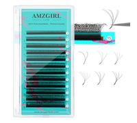 Lash Extensions Cashmere Volume Lash Extensions,6DW Premade Eyelashes Rapid Blooming Volume Eyelash Extension Mixed Tray/Single Length C D Curl for Lash Technicians(8-15mm)