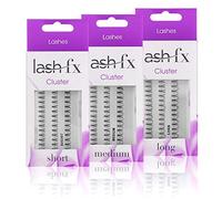 Lash FX Long Silky Mink Cluster Lashes, Cruelty-Free, Black