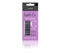 Lash FX Mink Lashes - C Curl, Extra Thick (0.20mm), 9mm. Professional Quality Eyelash Extensions for Stunning Results
