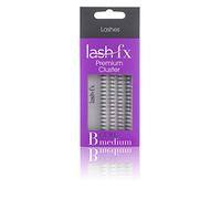Lash FX Premium Cluster Lash B Curl Medium - Black, Eyelash Extensions - Individual, 1 count